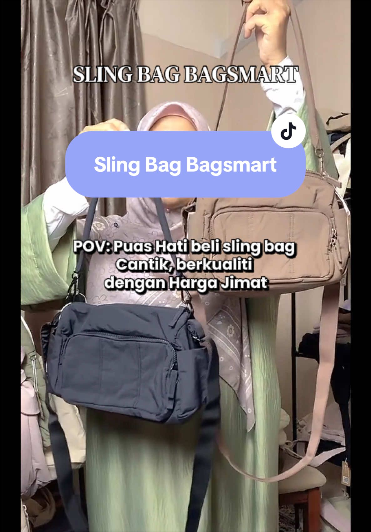 Tak menyesal beli sling bag ni.. #tiktoklive #livehighlights #bagsmart #slingbag #shoulderbag 