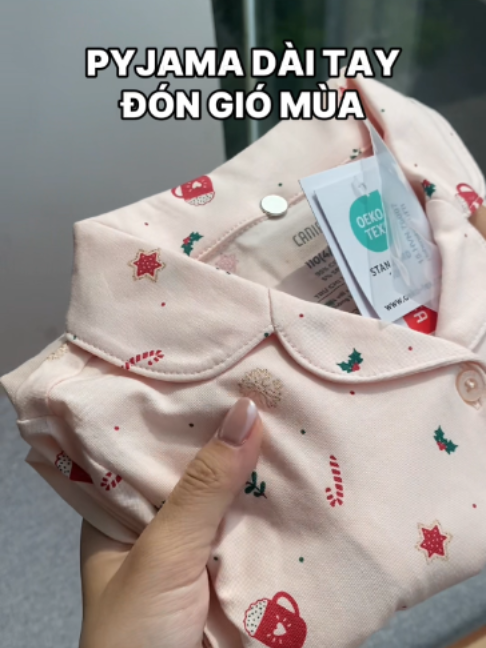 Pyjama dài tay đón gió mùa về Hà Nội #canifa #aodaitay #aotaydai #thudong #outfit #muathuhanoi #hanoimuathu #canifakids #macnhathudong #bomacnha #dongunuxinhxan