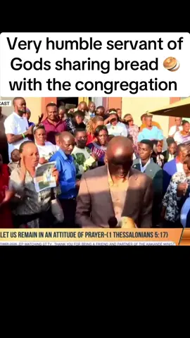Very humble servant of Gods sharing bread 🥯 with the congregation  @Kakande Ministries 