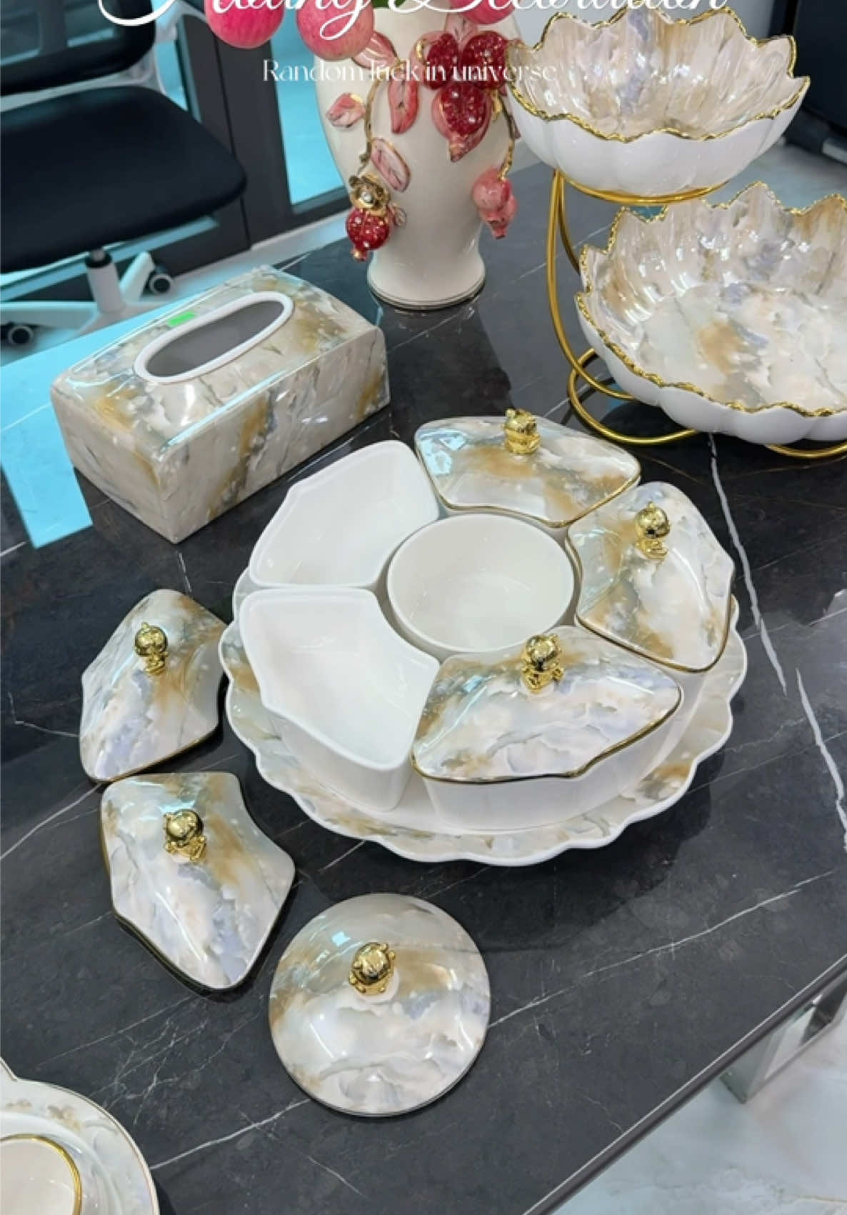 Khay Bánh Mứt Tết 2027 #HoangDecoration #ComboBànTrà #QuàTặngTânGia #đóntếtsangtrọng #BộBànTrà 
