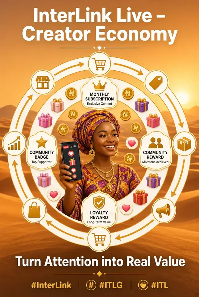 InterLink Live is turning attention into real money. Livestreams, virtual gifts, subscriptions, community rewards — creators build businesses, Linkers support them directly. This is the foundation of a true global creator economy. #InterLink #ITLG #ITL