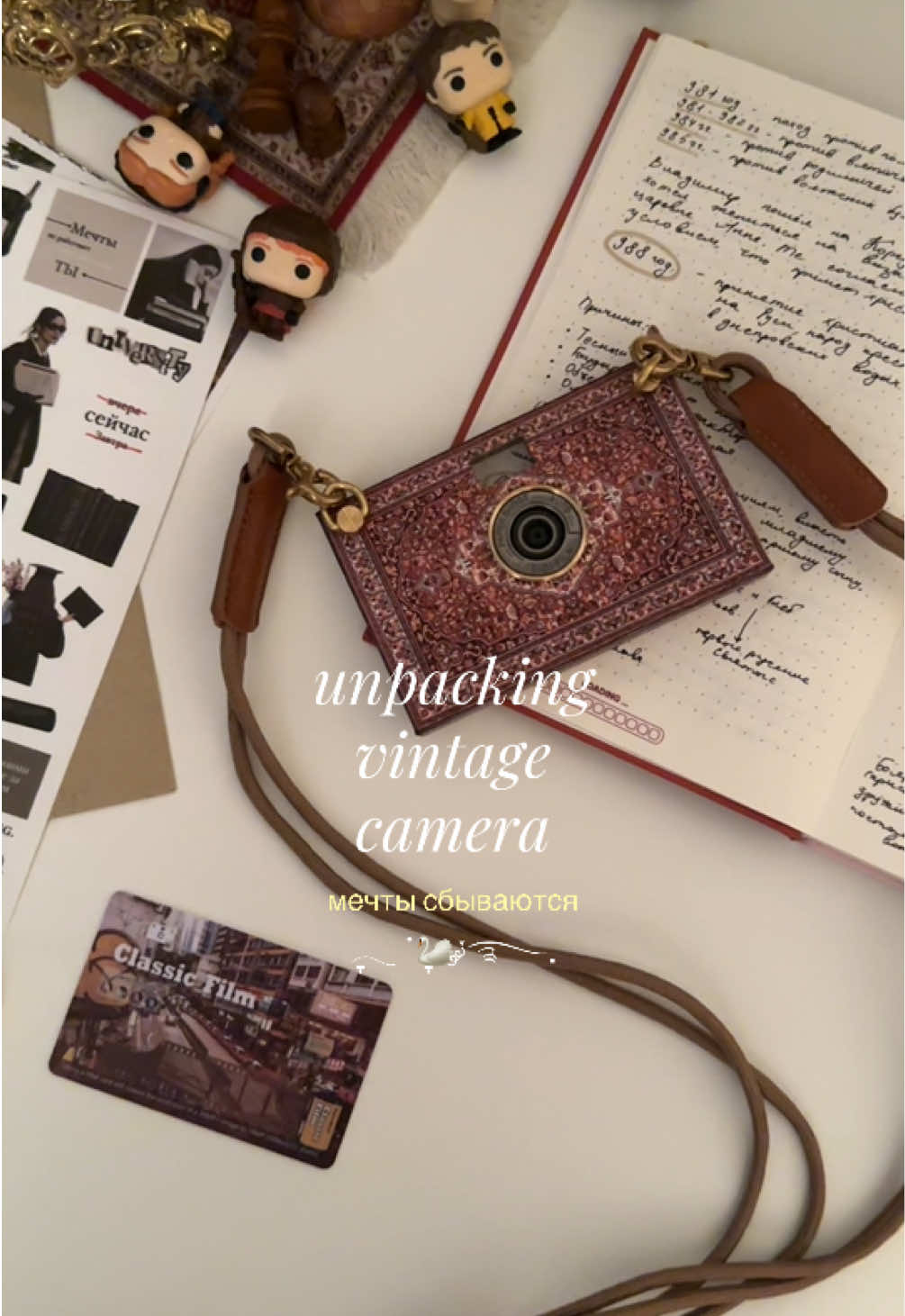 sorry, I’m obsessed with 🦢🤍// tg. inshneider  #unpacking #camera #diary #hobby #photo 