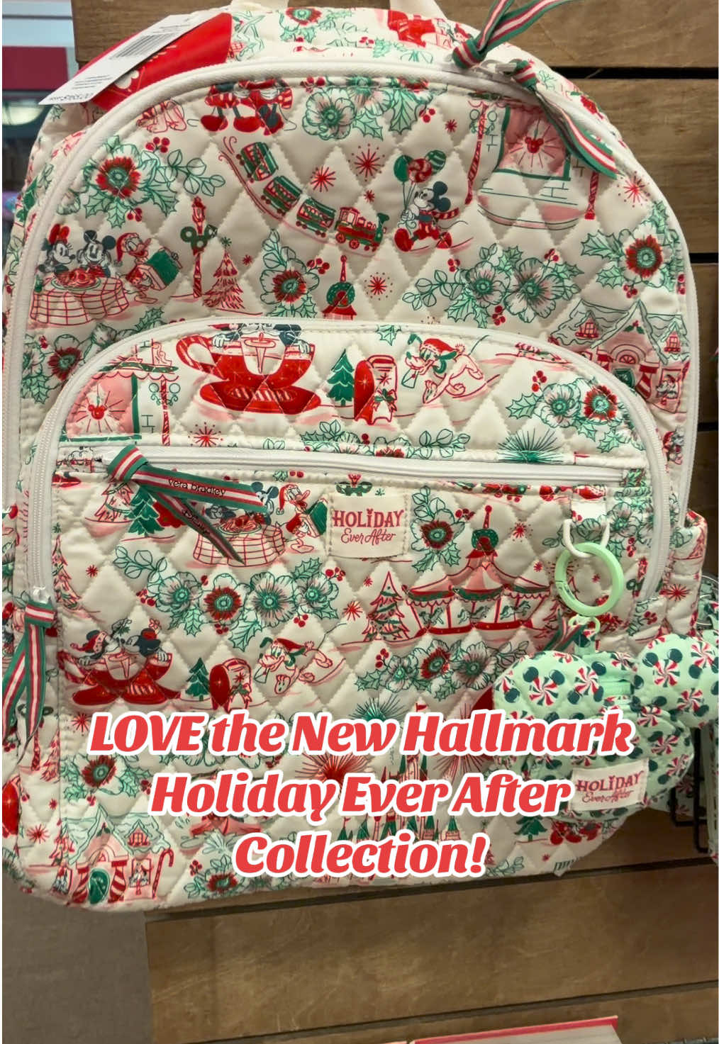 Loving all the new Disney x Hallmark Holiday Ever After Collection items so far! ✨🎄❤️   I can’t wait to see the Loungefly ears and bag—this collection is already giving ALL the holiday magic! 🎀🏰✨ #hallmark #disneyholidays #holidayeverafter #verabradley #christmas @Hallmark @Disney Parks 