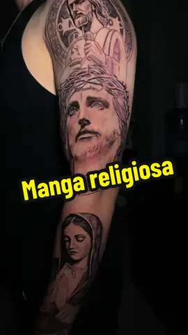 Tatuaje manga religiosa agenda abierta #coachellavalley #palmdesert #tattoo 