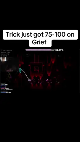 Trick got 75-100 on his first grief stream #gd #trick #grief #top1 #geometrydash