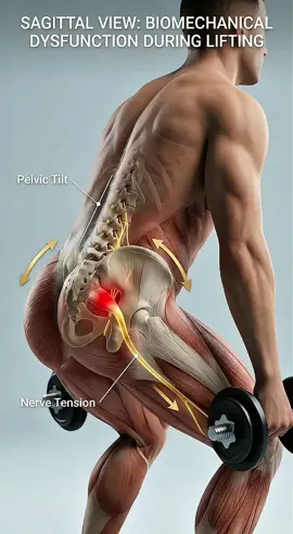 Sharp pain when lifting? It may not start where you feel it. 👀 Watch the movement of the pelvis, lower back, and hip. The sciatic nerve travels from the lower lumbar region through the pelvis and deep gluteal area before continuing down the leg. Changes in movement mechanics can influence how forces and nerve tension are distributed along this pathway. This is why physical therapy, movement assessment, and spine health often consider the entire kinetic chain — not just the location where pain is felt. Look at the movement... then trace the pathway. 💬 Which area should be explained next: L4-L5, L5-S1, or the piriformis? 📚 Educational information only — not a substitute for professional medical advice. Persistent, recurrent, worsening, or concerning symptoms should be evaluated by a qualified healthcare professional. #Sciatica #SciaticNerve #PhysicalTherapy #SpineHealth