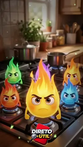 Se a chama do seu fogão está assim, PRESTE ATENÇÃO! #cozinha #dicas 