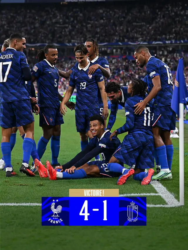 4 goals in 15 minutes to turn it around! #EquipeDeFrance #Football #NationsLeague #France 