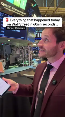 markets up to start the week… here’s everything you missed in 60ish seconds x monday october 5