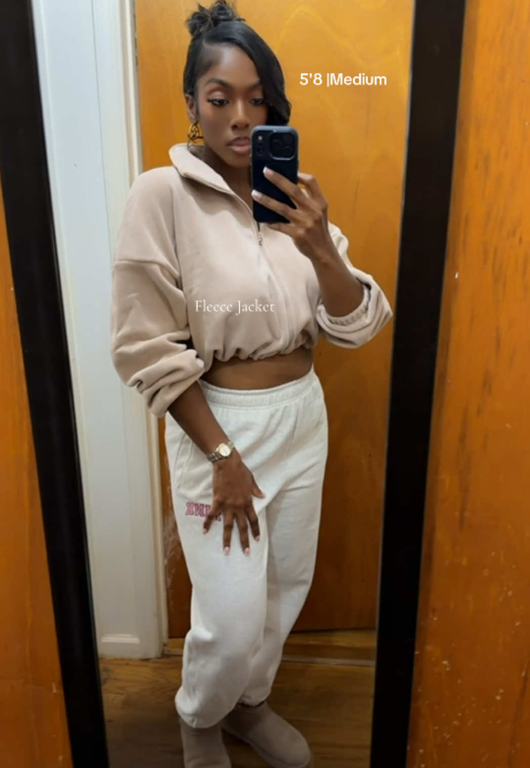 Fleece Jacket @QINSEN  #TikTokShopFinds #fleecejacket #croppedjacket #sweaterweather #fallfinds 
