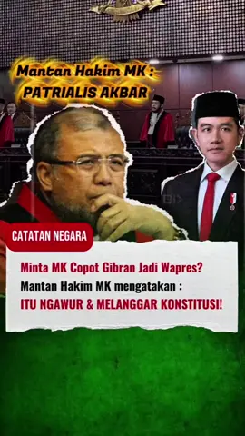Ngebet mau batalkan Gibran tapi nabrak konstitusi?  ​Mantan Hakim MK membongkar bahwa tuntutan pencopotan Wapres di MK adalah kekeliruan fatal secara hukum formil. MK tidak punya hak dan wewenang untuk mencopot Presiden maupun Wakil Presiden! ​Setuju gak kalau tuntutan kayak gini cuma manuver politik tanpa dasar hukum yang sah? Drop komentar kalian di bawah!  #sgpyt77  #gibranrakabuming  #beritaterkini  #KPURI  #fyp 