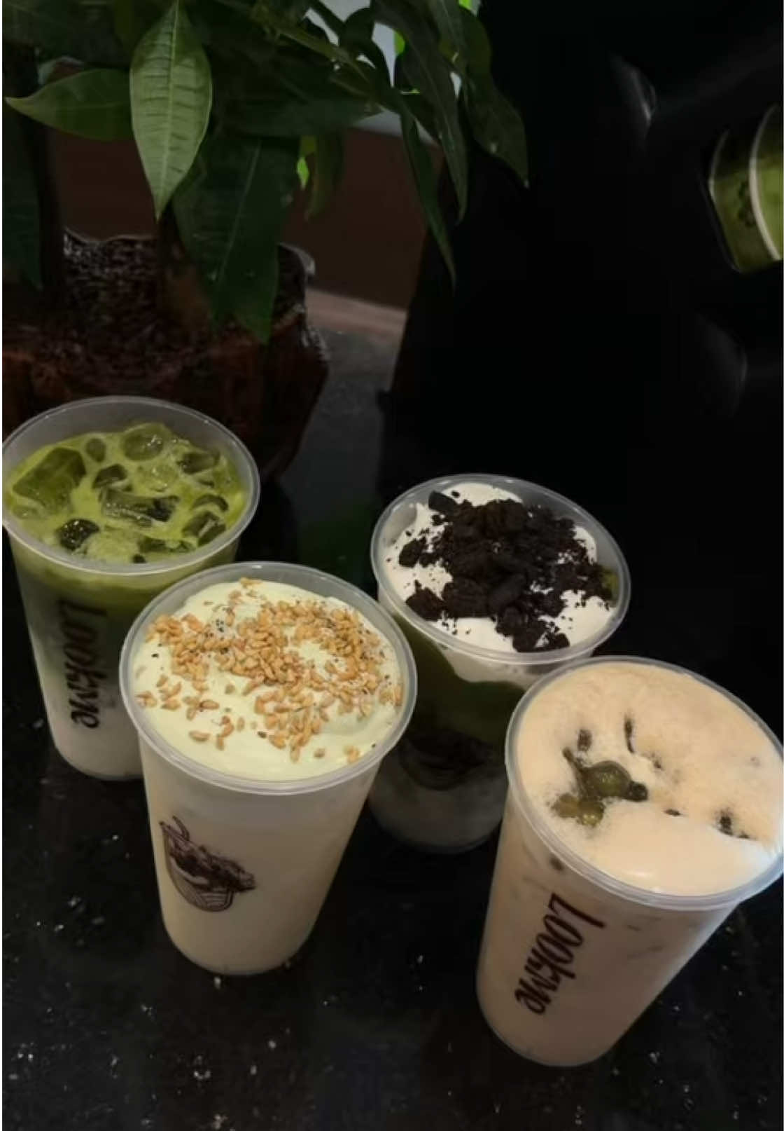 Rất là thích matcha và olong nhài sữa kem dẻ cười luôn ạ #lookme #trasualookme #matcha #trasuadamvi 