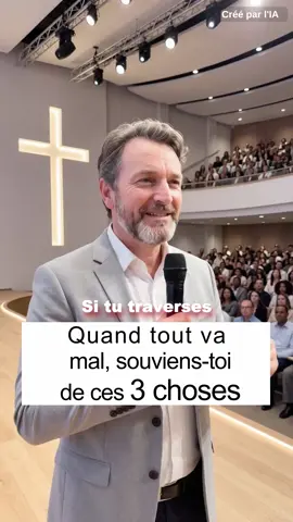 Quand tout va mal, souviens-toi de ces 3 choses#bible #foi #tiktokchretien #Jésus #dieu 