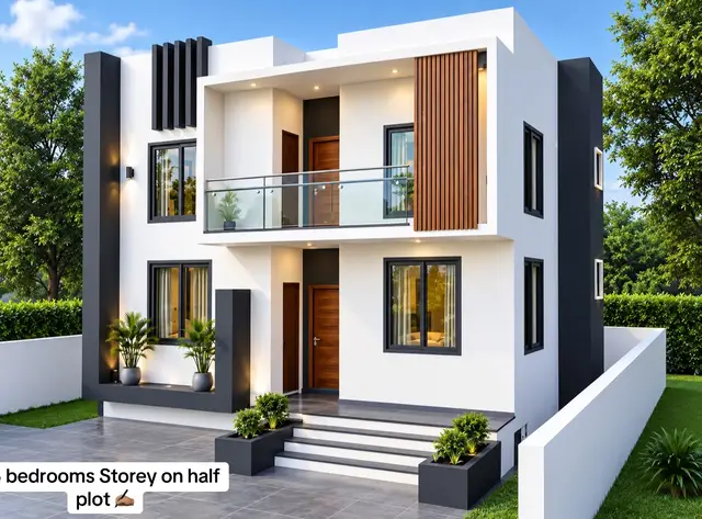 3 bedrooms Storey on half plot ✍🏽👷🏾‍♂️
