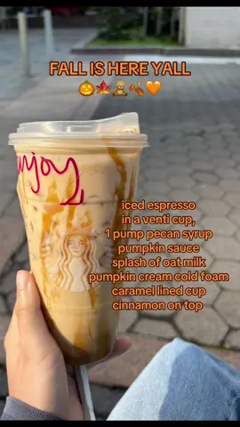 thank me later 😇 #fall #starbucksdrinks #pumpkin 
