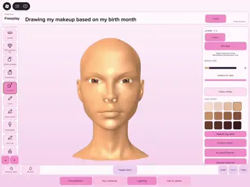 July makeup on Roblox.   #roblox  #makeupmania #makeup.   #tut