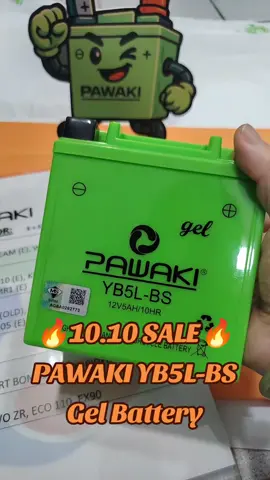 Motor battery dah lemah? 🔋🏍️ Tukar kepada PAWAKI YB5L-BS Gel Battery ✔️ 12V 5Ah ✔️ Jenis Gel ✔️ Sesuai untuk kegunaan motosikal ✔️ Praktikal untuk penggantian bateri harian ✔️ Saiz kompak, senang dipasang Kalau motor dah mula susah nak start, boleh check dulu model bateri asal. Pastikan YB5L-BS memang sesuai dengan motor anda sebelum order 👍 #PAWAKI #YB5LBS #BateriMotor #BateriGel #BatteryMotor 