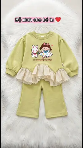 Bộ quần áo len thỏ dày ấm#xuhuong #quanaotreem #quanaochobe #mevabe 