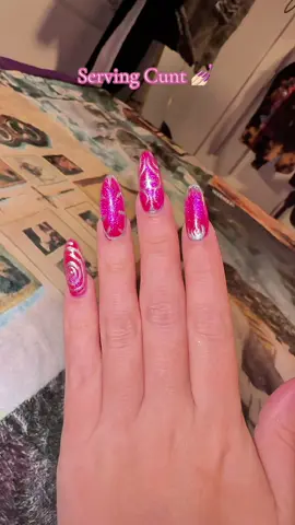 The ladies knocked it outta the park with these!! 🩷 #nails #gothnails 