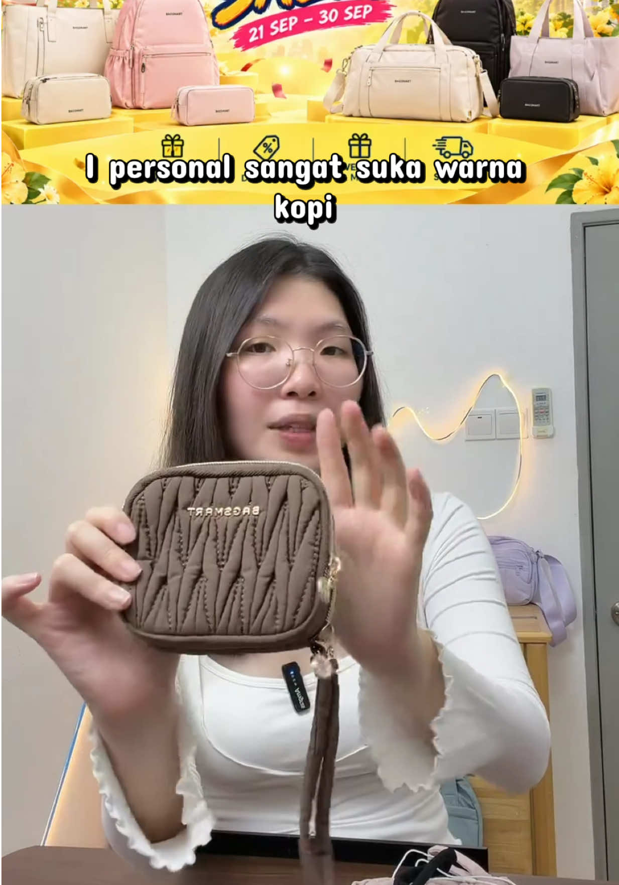 Comel la dompet Bagsmart ni😍💕 Quality bagus dan compartment banyak, practical‼️ #bagsmart #dompetlipat #dompetwanita #shortpurse #shortwallet 