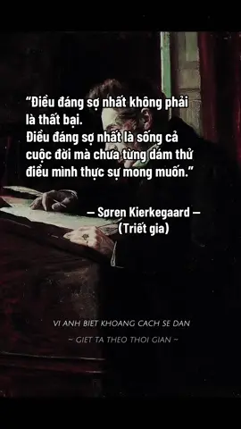 “Điều đáng sợ nhất không phải là thất bại. Điều đáng sợ nhất là sống cả cuộc đời mà chưa từng dám thử điều mình thực sự mong muốn.” — Søren Kierkegaard — Thất bại chỉ lấy đi một lần cơ hội. Sợ hãi có thể lấy đi cả một đời. Người bản lĩnh không phải là người chưa từng thất bại, mà là người dám đặt cược vào chính mình khi chưa ai tin. Tiền có thể kiếm lại. Cơ hội có thể tìm lại. Nhưng thời gian và những điều chưa dám làm thì không. Đừng sống một cuộc đời an toàn đến mức khi thành công, bạn lại nhận ra mình đã bỏ lỡ chính cuộc đời mình. Muốn có một cuộc đời khác biệt, trước hết phải đủ can đảm để lựa chọn khác biệt. #story #tamtrang #cuocsong #kinhdoanh #cogangmoingay💪 