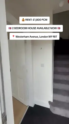 ✨ NEW TO RENT – 2 BEDROOM PROPERTY ✨ 📍 Westerham Avenue, London N9 9BT 🏡 Spacious 2 Bedroom Property Available in N9! 🏡 We are pleased to offer this 2-bedroom property in the N9 area, offering comfortable living in a convenient North London location. ✨ 📍 Westerham Avenue, London N9 9BT ✅ 2 Bedrooms ✅ Convenient N9 location ✅ Excellent transport links ✅ Close to local shops and amenities 💷 £1,800/month 📩 Please contact us to register your interest and arrange a viewing. 👀 VIEWS HIGHLY RECOMMENDED! #LondonProperty #HouseForRent #N9Property #EnfieldProperty #PropertyToRent 