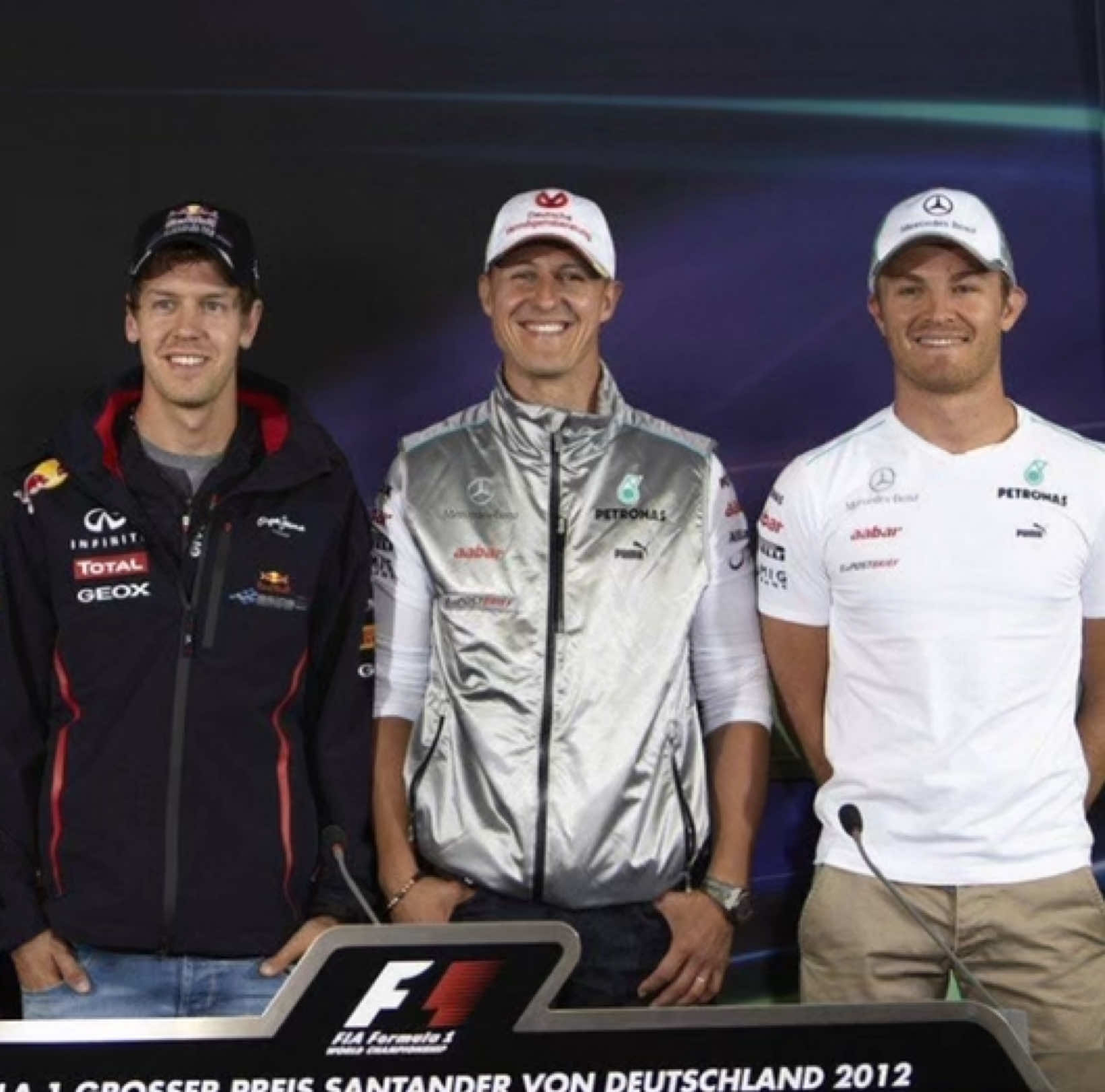 Godbless Germany #michealschumacher #nicorosberg #sebastianvettel #f1 #germantrio