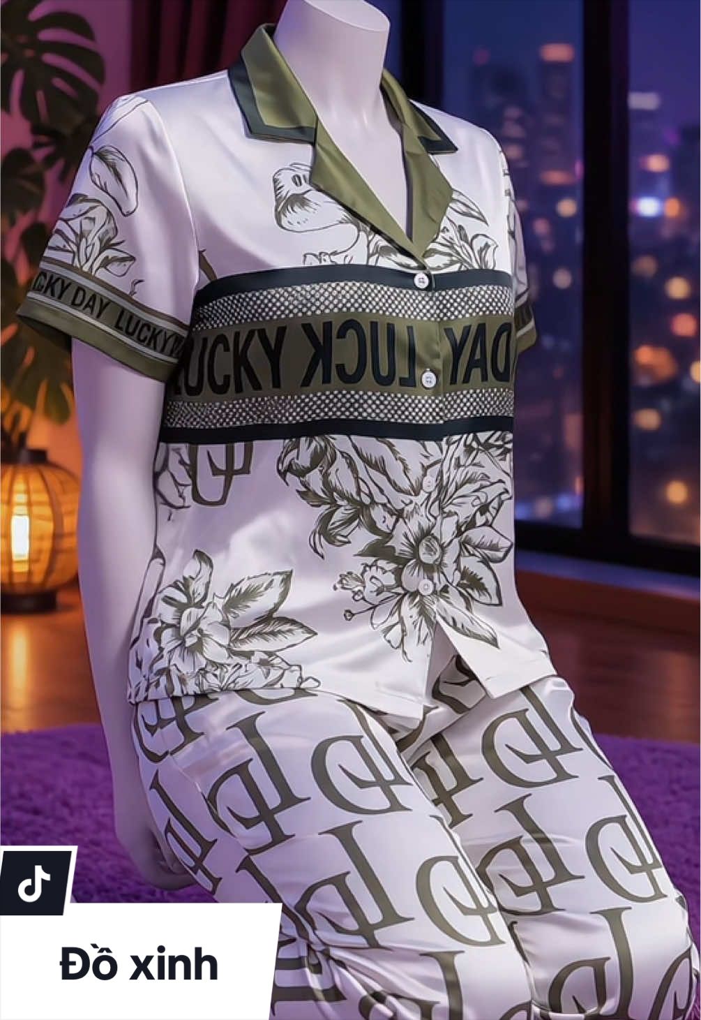 Pijama dài lụa mềm mịn mát,họa tiết bắt mắt phù hợp mọi lứa tuổi#dongumacnha#dongutrungnien#dongulua#donguthietke#xuhuong