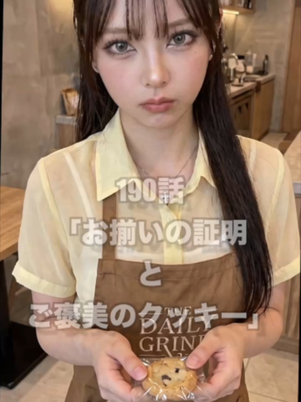昨日もらったお揃いのキーホルダーつけてカフェ行ったら、「ご褒美じゃない！」ってクッキーくれたｗｗｗ 「賞味期限近いから！」って言い訳してるけど、絶対俺がつけてきたからでしょ🤣 最後「つけてくれて嬉しい」ってデレて尊死😇 このクッキー、もったいなくて食べられない！！！💬👇 #おすすめにのりたい #ショートドラマ #ツンデレ女子 #カフェ店員 #お揃い #キーホルダー #ご褒美 #キミワズライ