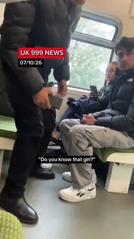 Three men have been confronted after choosing to sit directly around a lone woman on an otherwise empty train, leaving her boxed into the corner of a four-seat compartment. #uknews #latestnews #train #confrontation #travelsafety 