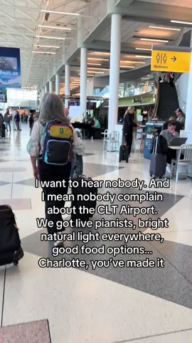 I actually look forward to @Clt Douglas Int. Airport being my home base airport. #traveltiktok #airport #clt #charlottenc 