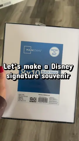 Instead of buying a booklet for signatures that your kids will probably lose or never look at again, make something that will last! I grabbed these frames from @Walmart #disney #disneyfamily #disneytips #disneywithkids #disneyworld 