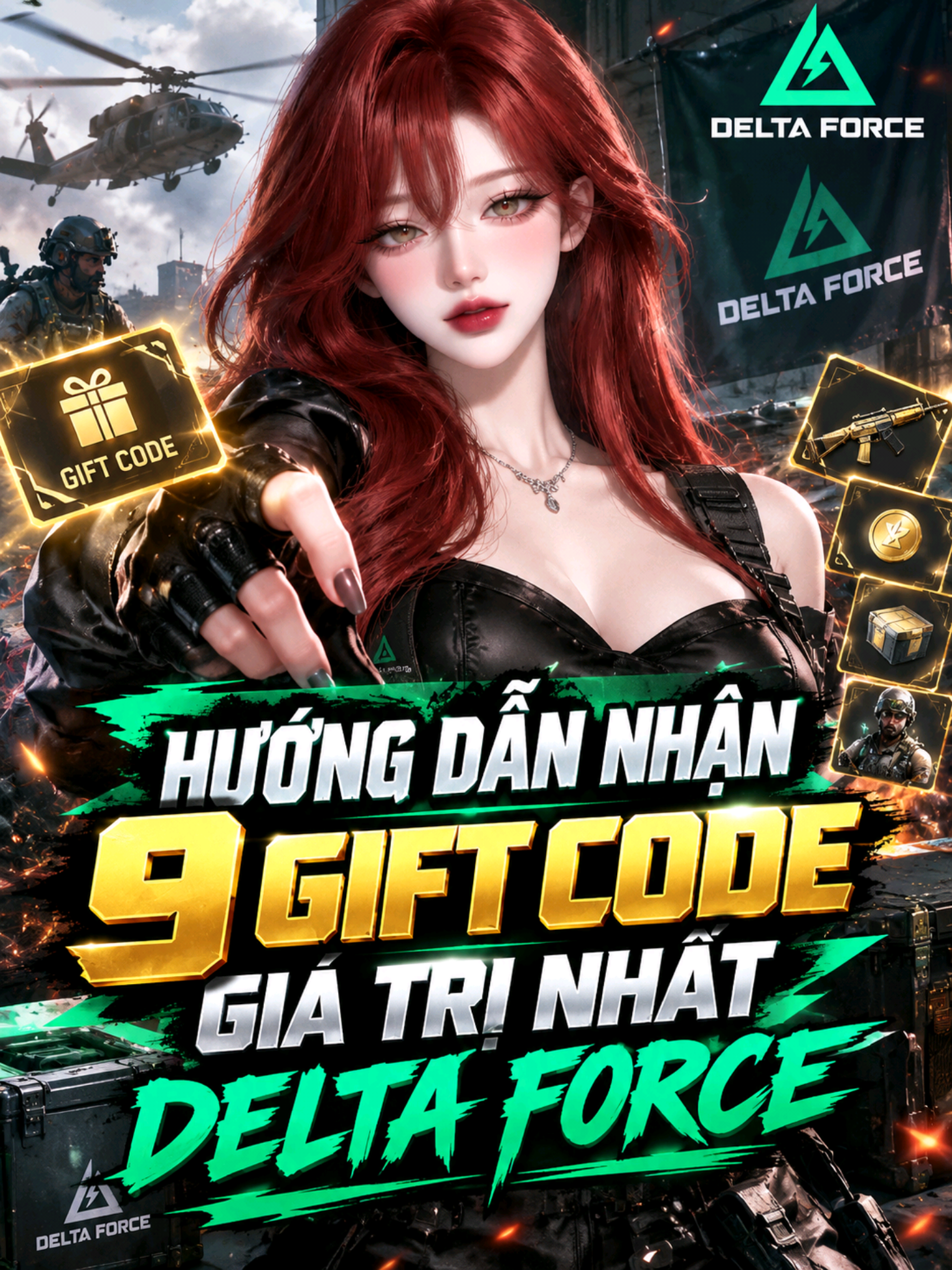 cách nhận 9 giftcode giá trị nhất Delta Force #GarenaDeltaForceVN #KyNguyenMoi #deltaforce #deltaforcemobile #deltaforcegame 