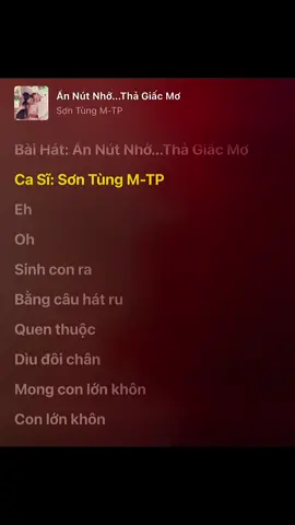 Ấn Nút thớ…Thả Giấc Mơ-SonTung•MTP #nhachaymoingay#fyp#xh#music🎧 