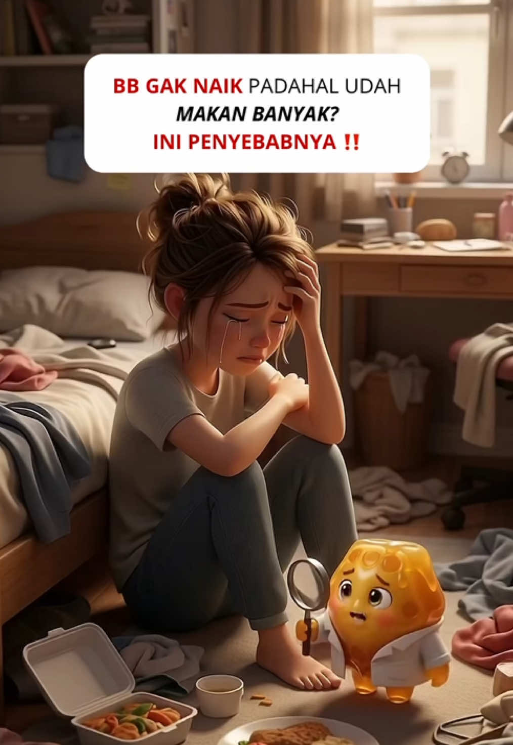 ternyata ini penyebabnya bb kamu ga naik padahal udah makan banyak 😱‼️ #wookeyhoney #bbnaik #curcumin #ai #wookeybulkuphoney 
