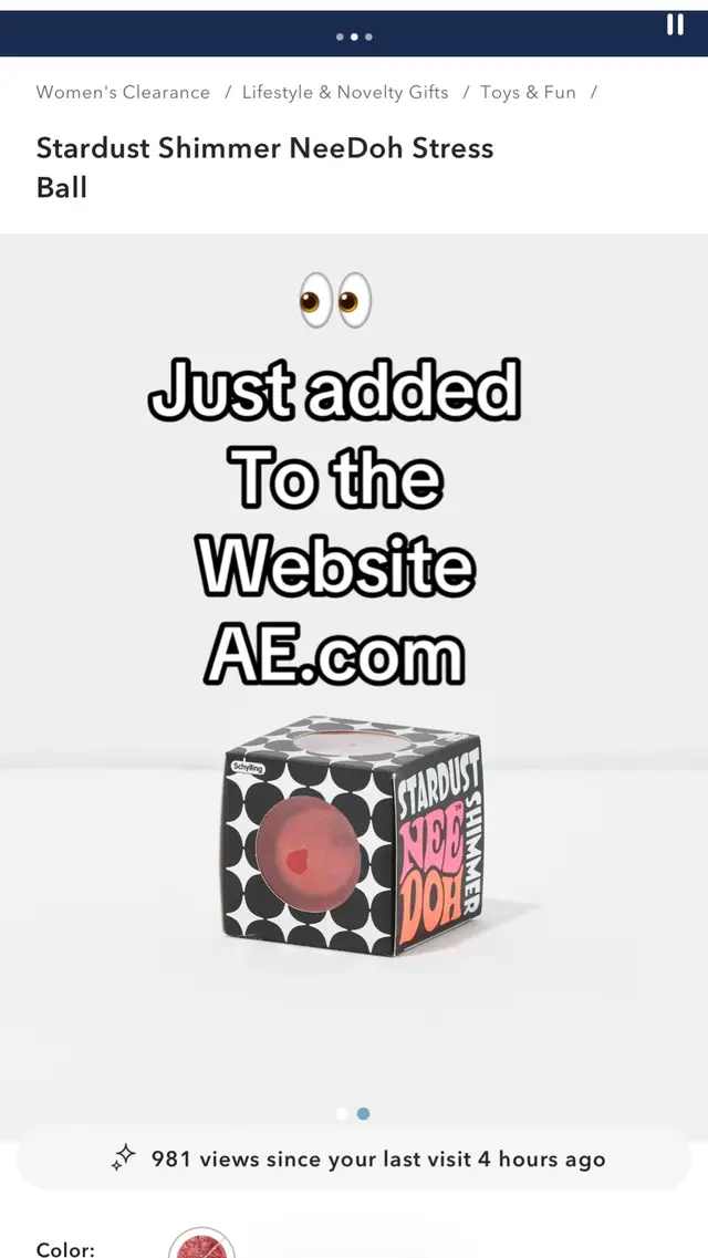 #needoh just added to the website! Does this mean it’s coming soon? @American Eagle @aerie stardust shimmer Needoh #squishy 