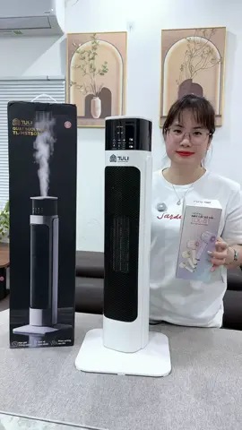 Máy Quạt Sưởi Gốm TL-MSTS03, Công Suất 2000W, Phù Hợp Cho Gia Đình, Màn Hình Điều Khiển Cảm Ứng Kèm Điều Khiến Từ Xa, Có Thế Điều Chỉnh 3 Mức Nhiệt, Hẹn Giờ Tiện Lợi, Có Thế Phun Sương Tạo Am, Báo Hành 18 Thang