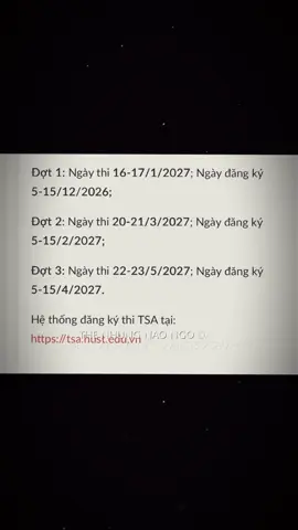 100 ngày nữa đến TSA đợt 1#hust#tsa#2k9#2k10#thpt