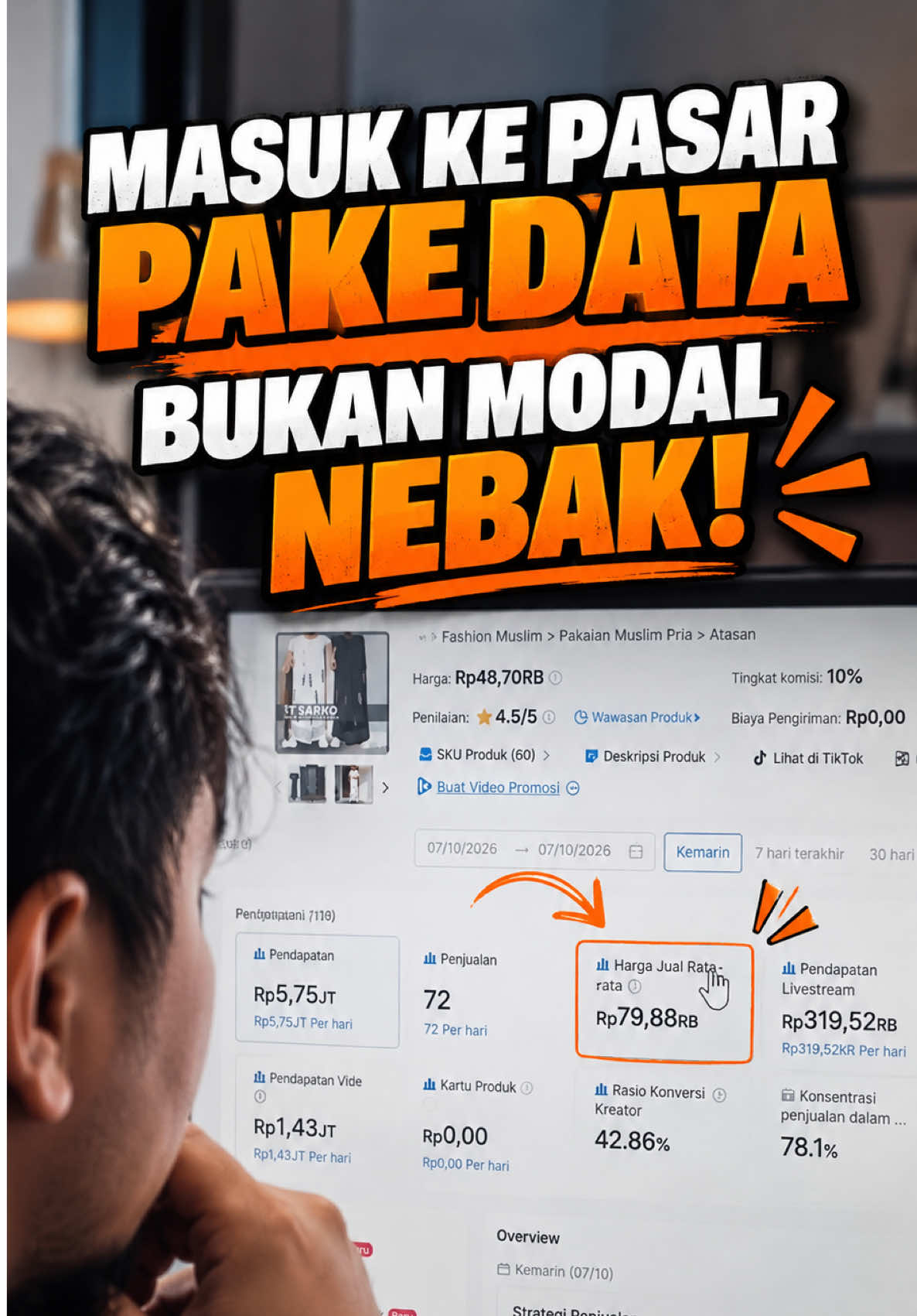 Jangan sampai modal habis cuma buat membuktikan tebakanmu salah! 🔥 Lihat produk orang laris, langsung ikut jualan. Padahal belum tentu pasarnya cocok dan masih menguntungkan. Seller cerdas riset dulu, bukan asal ikut tren! Pakai KALODATA buat analisis produk, tren penjualan, dan peluang pasar berdasarkan data nyata. 🚀 Yuk, berlangganan KALODATA sekarang! 🎁 Gunakan kode referral BDS01 dan dapatkan diskon spesial untuk langgananmu!