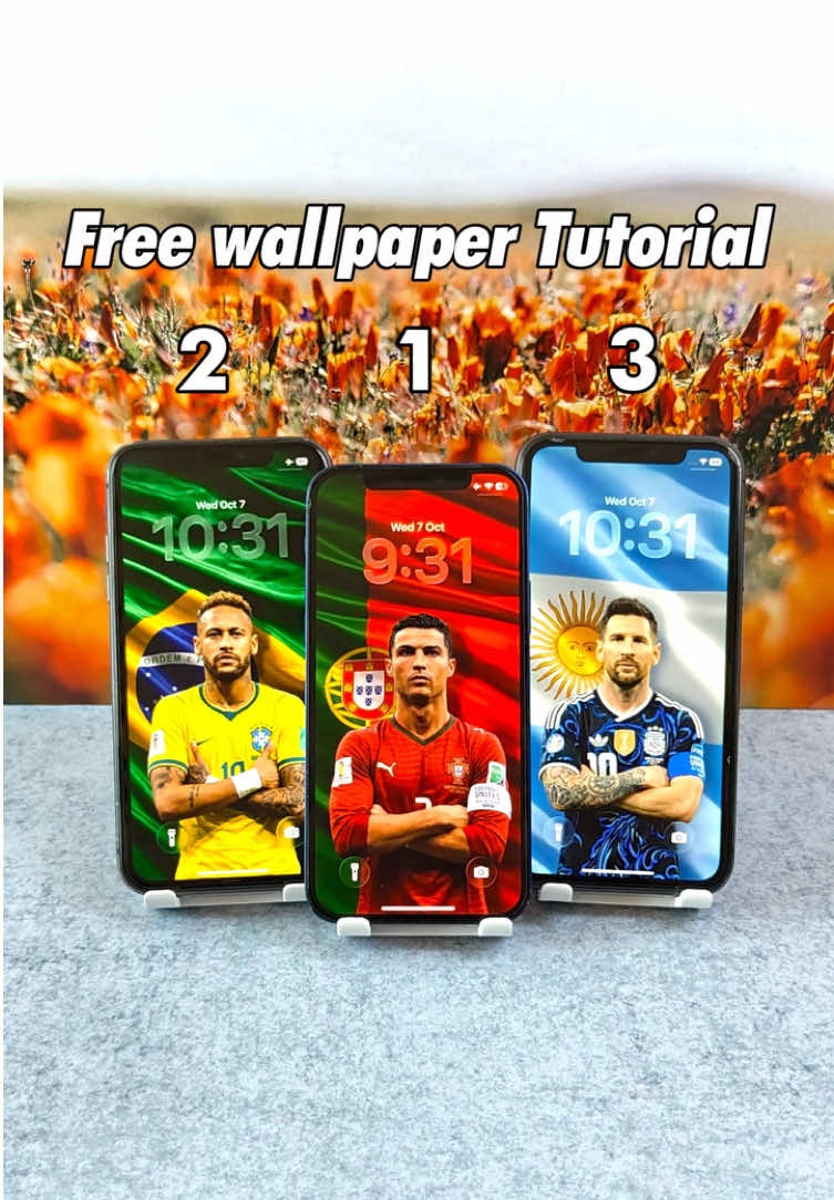 Get the identical wallpaper in my pinned profile video! Tap the CapCut template on the bottom left to download and set it as your phone wallpaper.  HD animated football wallpapers | popular dynamic phone wallpapers Messi, CR7, Neymar, Yamal, Vinicius Jr., Raphinha, Kylian Mbappé. #livewallpaper #wallpaper #fyp #4kwallpaper #football 