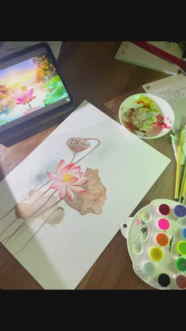 #thuphapthientrucc #art #drawing #tranhmaunuoc #vetranh 