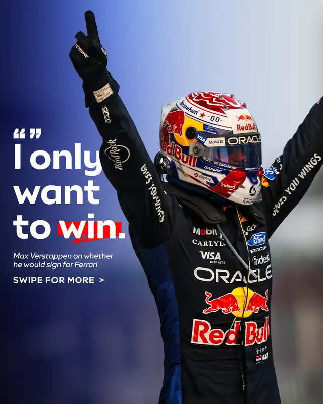 After exploring other teams earlier in the season, Max Verstappen says rebuilding Red Bull is the challenge that's driving him 👊 #f1