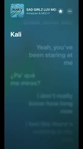 🎶 SAD GIRLZ LUV MONEY #lyrcis #kaliuchis #molly #song #applemusic 