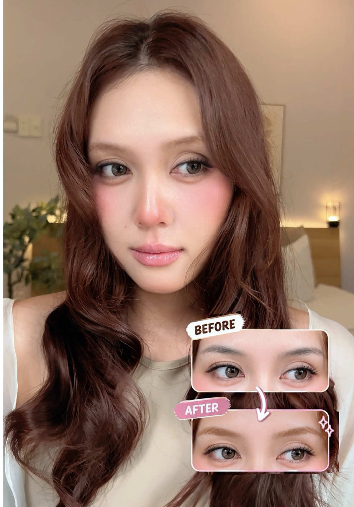 I’m sending you the thumbnail and caption! Tự nhiên nhuộm nâu xong thấy xinh hơn á, chắc từ giờ để chân mày màu nâu quá🥰 Em nhuộm chân mày tui dùng là Cosnori  Easy Brow Tone Changer nha, hiện ẻm đã có mặt trên 🍊rùi đóoo @COSNORI 
