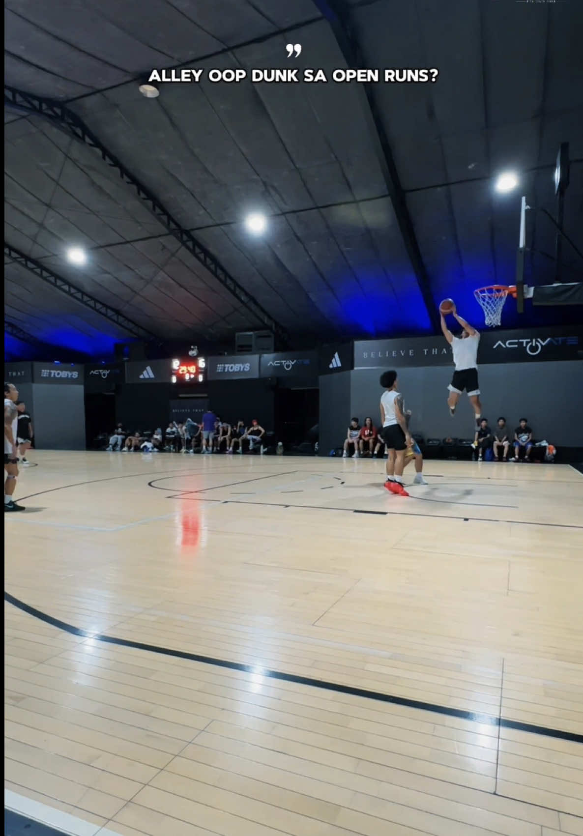 Alley oop dunk sa runs ng @unitedbythegame ? Super big thanks sa exp last night brodies! #coachelden #viral #eldenchesterofficial #mavsphenomenalbasketball #catchthemic  Follow Eldenchesterofficial on FB for more‼️