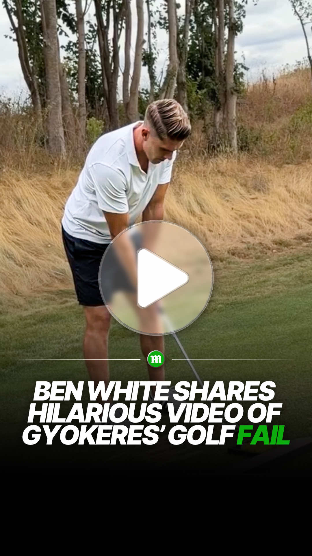 Don’t give up the day job Viktor 😅⛳️ 🎥 benwhite #gyokeres #benwhite #golf #arsenal #football 