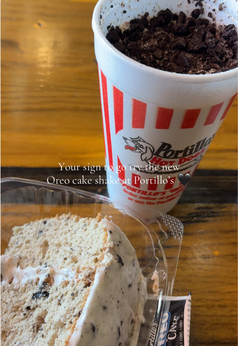 100/10 🤤 @portilloshotdogs #portillos #cakeshake #oreo #fyp #foodtiktok 