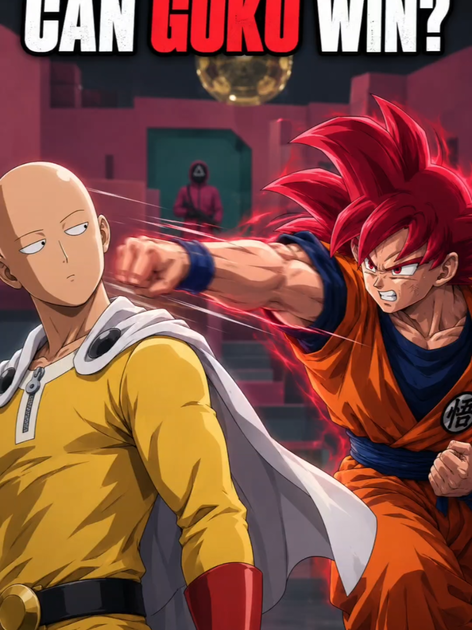 Saitama Entered Squid F Games .... Then Goku Was Called 😱🔥... #goku #saitama #squidgames #luffy #genos 