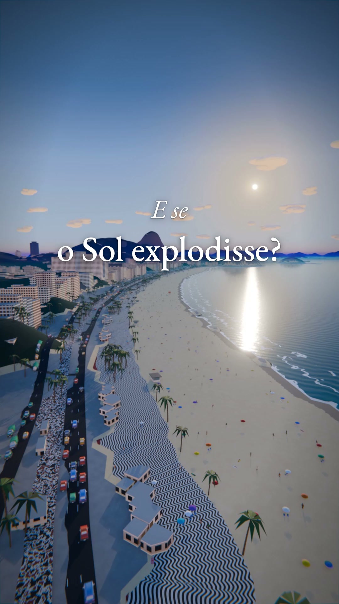 E se o Sol explodisse agora? ☀️ Você só ia saber 8 minutos e 20 segundos depois. Se você soubesse, o que faria nesses 8 minutos? #ciencia #curiosidades #sol #riodejaneiro #3d