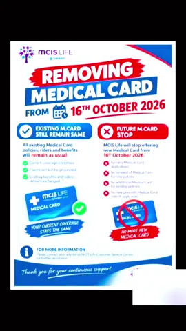 #medicalcard #insurance #lifeinsuranceagent  #saving  #mcislife 